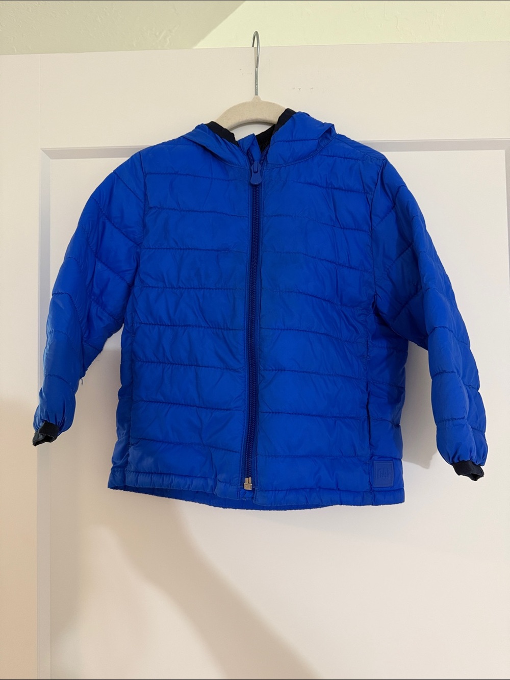 GAP Electric Blue Hooded Puffer Jacket